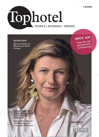 Titelbild der Ausgabe 8/2025 von Tophotel. Diese Zeitschrift und viele weitere Gastronomiezeitschriften, Fashionmagazine, Beautymagazine als Abo oder epaper bei United Kiosk online kaufen.