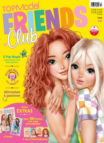 Titelbild der Ausgabe 7/2026 von TOPModel Friends Club. Diese Zeitschrift und viele weitere Jugendzeitschriften und Kinderzeitschriften als Abo oder epaper bei United Kiosk online kaufen.
