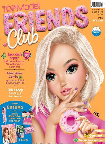 Titelbild der Ausgabe 9/2026 von TOPModel Friends Club. Diese Zeitschrift und viele weitere Jugendzeitschriften und Kinderzeitschriften als Abo oder epaper bei United Kiosk online kaufen.