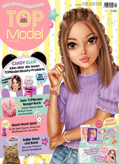 Titelbild der Ausgabe 4/2026 von TOPModel Magazin. Diese Zeitschrift und viele weitere Jugendzeitschriften und Kinderzeitschriften als Abo oder epaper bei United Kiosk online kaufen.