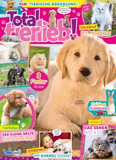Titelbild der Ausgabe 6/2025 von Total tierlieb!. Diese Zeitschrift und viele weitere Jugendzeitschriften und Kinderzeitschriften als Abo oder epaper bei United Kiosk online kaufen.