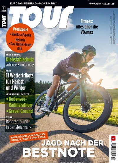 Titelbild der Ausgabe 11/2026 von Tour. Diese Zeitschrift und viele weitere Sportmagazine als Abo oder epaper bei United Kiosk online kaufen.