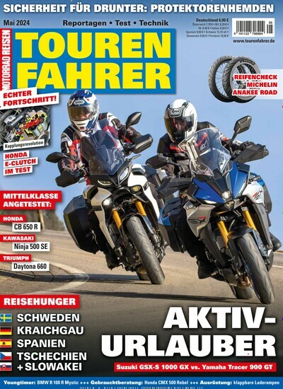 Titelbild der Ausgabe 5/2024 von Tourenfahrer - Motorrad Reisen. Diese Zeitschrift und viele weitere Automagazine und Motorradzeitschriften als Abo oder epaper bei United Kiosk online kaufen.