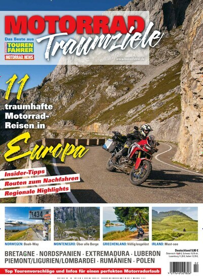 Titelbild der Ausgabe 1/2022 von Tourenfahrer Sonderheft. Diese Zeitschrift und viele weitere Automagazine und Motorradzeitschriften als Abo oder epaper bei United Kiosk online kaufen.
