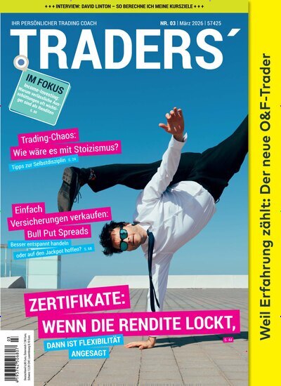 Titelbild der Ausgabe 3/2026 von Traders. Diese Zeitschrift und viele weitere Wirtschaftsmagazine und Politikmagazine als Abo oder epaper bei United Kiosk online kaufen.