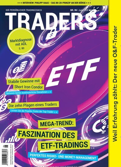 Titelbild der Ausgabe 6/2025 von Traders. Diese Zeitschrift und viele weitere Wirtschaftsmagazine und Politikmagazine als Abo oder epaper bei United Kiosk online kaufen.