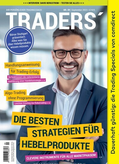 Titelbild der Ausgabe 9/2023 von Traders. Diese Zeitschrift und viele weitere Wirtschaftsmagazine und Politikmagazine als Abo oder epaper bei United Kiosk online kaufen.