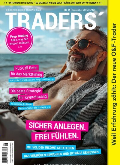 Titelbild der Ausgabe 9/2025 von Traders. Diese Zeitschrift und viele weitere Wirtschaftsmagazine und Politikmagazine als Abo oder epaper bei United Kiosk online kaufen.