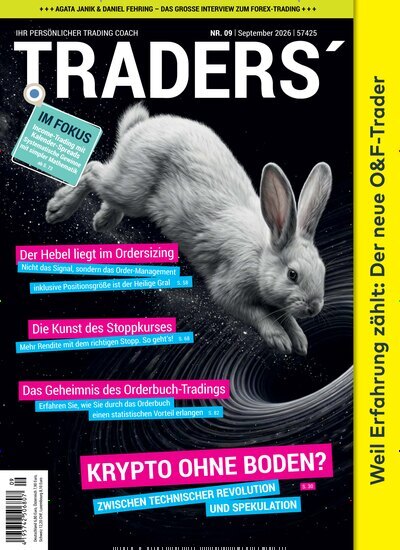Titelbild der Ausgabe 9/2026 von Traders. Diese Zeitschrift und viele weitere Wirtschaftsmagazine und Politikmagazine als Abo oder epaper bei United Kiosk online kaufen.