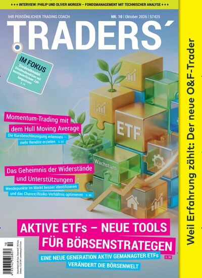 Titelbild der Ausgabe 10/2026 von Traders. Diese Zeitschrift und viele weitere Wirtschaftsmagazine und Politikmagazine als Abo oder epaper bei United Kiosk online kaufen.
