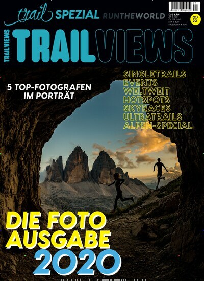 Titelbild der Ausgabe 1/2020 von Trailviews. Diese Zeitschrift und viele weitere Sportmagazine als Abo oder epaper bei United Kiosk online kaufen.