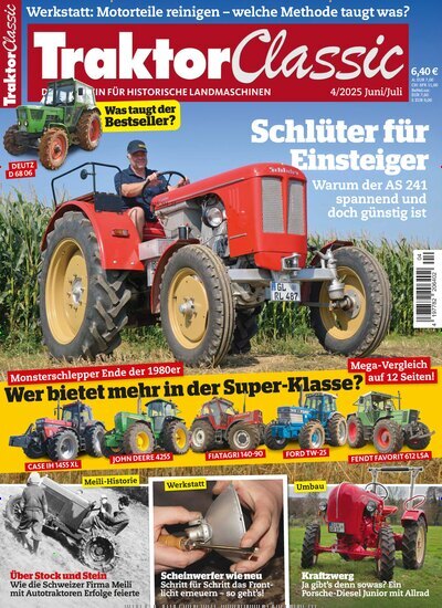 Titelbild der Ausgabe 4/2025 von Traktor Classic. Diese Zeitschrift und viele weitere Automagazine und Motorradzeitschriften als Abo oder epaper bei United Kiosk online kaufen.