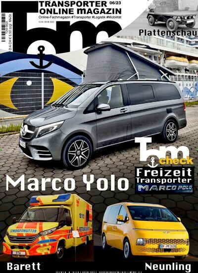 Titelbild der Ausgabe 6/2023 von Transporter Online Magazin. Diese Zeitschrift und viele weitere Industriemagazine und Handwerkmagazine als Abo oder epaper bei United Kiosk online kaufen.