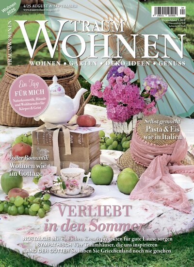 Titelbild der Ausgabe 4/2025 von Traumwohnen. Diese Zeitschrift und viele weitere Gartenzeitschriften und Wohnzeitschriften als Abo oder epaper bei United Kiosk online kaufen.