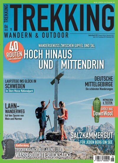 Titelbild der Ausgabe 6/2025 von Trekking Wandern & Outdoor. Diese Zeitschrift und viele weitere Reisemagazine, Freizeitmagazine und Wissensmagazine als Abo oder epaper bei United Kiosk online kaufen.