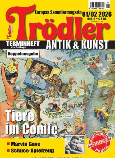 Titelbild der Ausgabe 2/2026 von Trödler. Diese Zeitschrift und viele weitere Reisemagazine, Freizeitmagazine und Wissensmagazine als Abo oder epaper bei United Kiosk online kaufen.