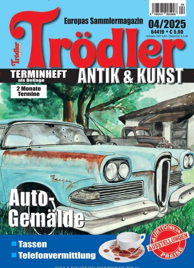 Titelbild der Ausgabe 4/2025 von Trödler. Diese Zeitschrift und viele weitere Reisemagazine, Freizeitmagazine und Wissensmagazine als Abo oder epaper bei United Kiosk online kaufen.