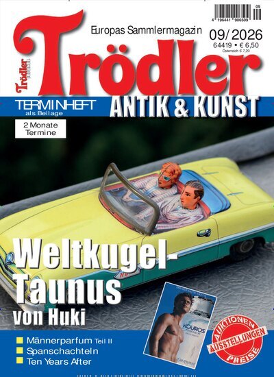 Titelbild der Ausgabe 9/2026 von Trödler. Diese Zeitschrift und viele weitere Reisemagazine, Freizeitmagazine und Wissensmagazine als Abo oder epaper bei United Kiosk online kaufen.