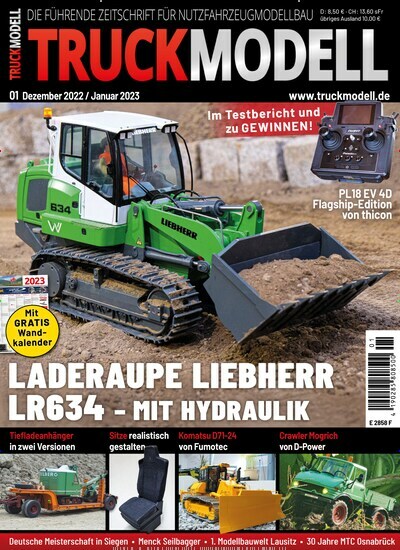 Titelbild der Ausgabe 1/2023 von Truckmodell. Diese Zeitschrift und viele weitere Reisemagazine, Freizeitmagazine und Wissensmagazine als Abo oder epaper bei United Kiosk online kaufen.