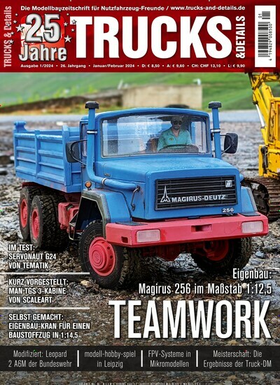 Titelbild der Ausgabe 1/2024 von Trucks & Details. Diese Zeitschrift und viele weitere Reisemagazine, Freizeitmagazine und Wissensmagazine als Abo oder epaper bei United Kiosk online kaufen.