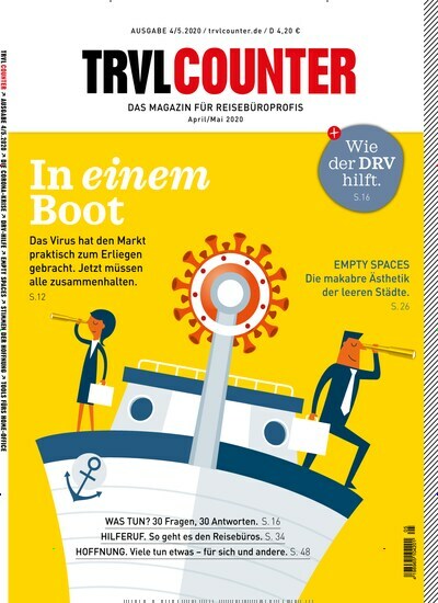 Titelbild der Ausgabe 5/2020 von Trvl Counter. Diese Zeitschrift und viele weitere Reisemagazine, Freizeitmagazine und Wissensmagazine als Abo oder epaper bei United Kiosk online kaufen.