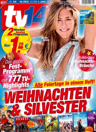 Titelbild der Ausgabe 26/2020 von TV 14 + tv world. Diese Zeitschrift und viele weitere Programmzeitschriften als Abo oder epaper bei United Kiosk online kaufen.