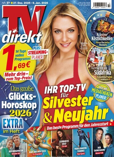 Titelbild der Ausgabe 27/2025 von TV direkt. Diese Zeitschrift und viele weitere Programmzeitschriften als Abo oder epaper bei United Kiosk online kaufen.