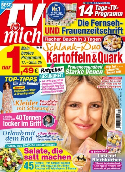 Titelbild der Ausgabe 11/2025 von TV für mich. Diese Zeitschrift und viele weitere Programmzeitschriften als Abo oder epaper bei United Kiosk online kaufen.