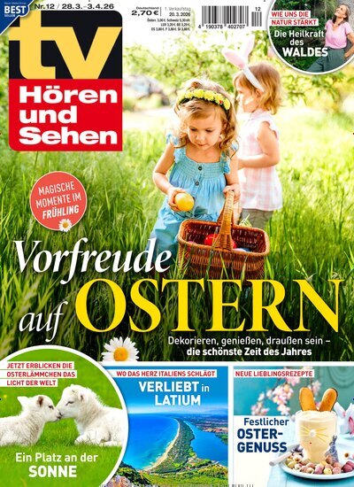 Titelbild der Ausgabe 12/2026 von TV Hören und Sehen. Diese Zeitschrift und viele weitere Programmzeitschriften als Abo oder epaper bei United Kiosk online kaufen.