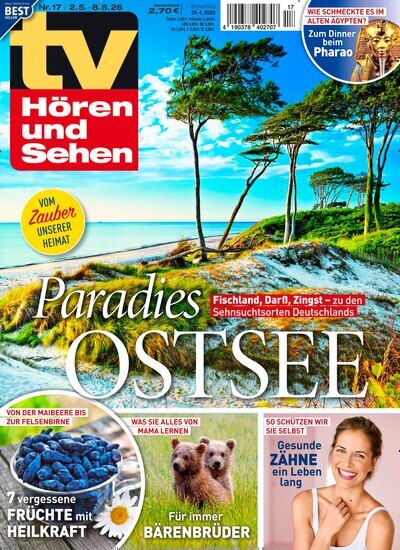 Titelbild der Ausgabe 17/2026 von TV Hören und Sehen. Diese Zeitschrift und viele weitere Programmzeitschriften als Abo oder epaper bei United Kiosk online kaufen.