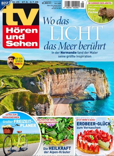 Titelbild der Ausgabe 25/2026 von TV Hören und Sehen. Diese Zeitschrift und viele weitere Programmzeitschriften als Abo oder epaper bei United Kiosk online kaufen.