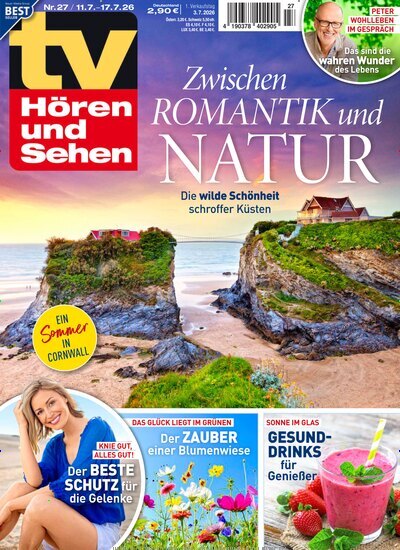 Titelbild der Ausgabe 27/2026 von TV Hören und Sehen. Diese Zeitschrift und viele weitere Programmzeitschriften als Abo oder epaper bei United Kiosk online kaufen.