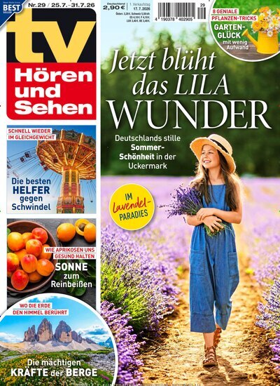 Titelbild der Ausgabe 29/2026 von TV Hören und Sehen. Diese Zeitschrift und viele weitere Programmzeitschriften als Abo oder epaper bei United Kiosk online kaufen.