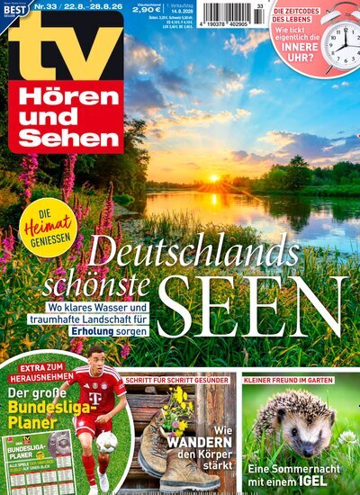 Titelbild der Ausgabe 33/2026 von TV Hören und Sehen. Diese Zeitschrift und viele weitere Programmzeitschriften als Abo oder epaper bei United Kiosk online kaufen.