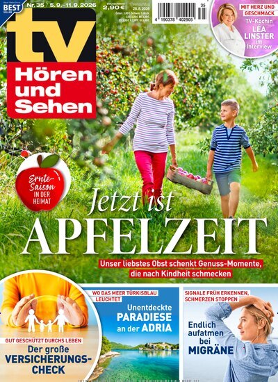 Titelbild der Ausgabe 35/2026 von TV Hören und Sehen. Diese Zeitschrift und viele weitere Programmzeitschriften als Abo oder epaper bei United Kiosk online kaufen.