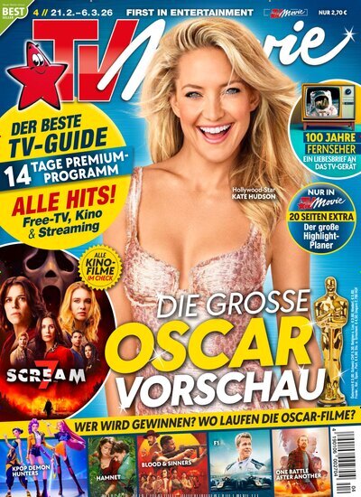 Titelbild der Ausgabe 4/2026 von TV Movie. Diese Zeitschrift und viele weitere Programmzeitschriften als Abo oder epaper bei United Kiosk online kaufen.