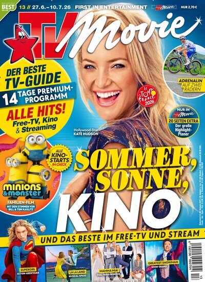 Titelbild der Ausgabe 13/2026 von TV Movie. Diese Zeitschrift und viele weitere Programmzeitschriften als Abo oder epaper bei United Kiosk online kaufen.