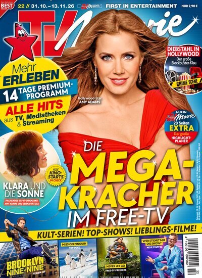 Titelbild der Ausgabe 22/2026 von TV Movie. Diese Zeitschrift und viele weitere Programmzeitschriften als Abo oder epaper bei United Kiosk online kaufen.