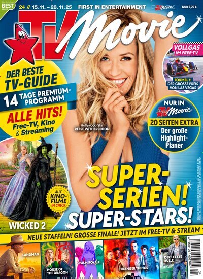 Titelbild der Ausgabe 24/2025 von TV Movie. Diese Zeitschrift und viele weitere Programmzeitschriften als Abo oder epaper bei United Kiosk online kaufen.