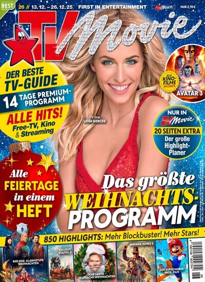 Titelbild der Ausgabe 26/2025 von TV Movie. Diese Zeitschrift und viele weitere Programmzeitschriften als Abo oder epaper bei United Kiosk online kaufen.