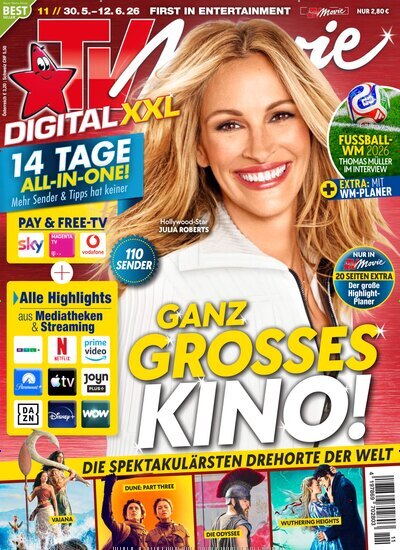 Titelbild der Ausgabe 11/2026 von TV Movie Digital XXL. Diese Zeitschrift und viele weitere Programmzeitschriften als Abo oder epaper bei United Kiosk online kaufen.