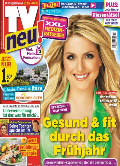 Titelbild der Ausgabe 17/2026 von TV Neu. Diese Zeitschrift und viele weitere Programmzeitschriften als Abo oder epaper bei United Kiosk online kaufen.