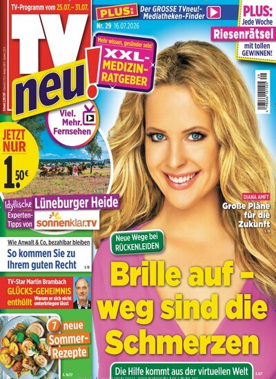 Titelbild der Ausgabe 29/2026 von TV neu. Diese Zeitschrift und viele weitere Programmzeitschriften als Abo oder epaper bei United Kiosk online kaufen.