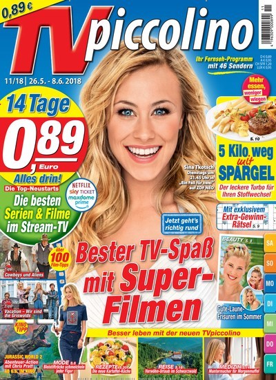 TVpiccolino Kombi-Abo aktuelles Titelbild Ausgabe 11/2018 Aktuelles Titelbild von TVpiccolino Kombi-Abo. Entdecken Sie jetzt die Ausgabe 11/2018. Lesen Sie gerne Programmzeitschriften? Dann empfehlen wir Ihnen TVpiccolino Kombi-Abo als Kombi-Abo zum Lesen als gedruckte Ausgabe, als digitale Ausgabe im Web und als epaper per App.