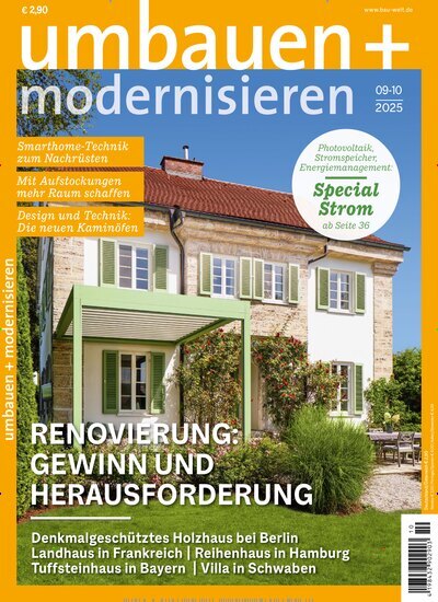 Titelbild der Ausgabe 10/2025 von Umbauen + Modernisieren. Diese Zeitschrift und viele weitere Gartenzeitschriften und Wohnzeitschriften als Abo oder epaper bei United Kiosk online kaufen.