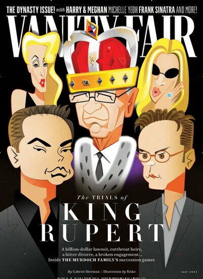 Titelbild der Ausgabe 5/2023 von Vanity Fair UK. Diese Zeitschrift und viele weitere Frauenzeitschriften als Abo oder epaper bei United Kiosk online kaufen.