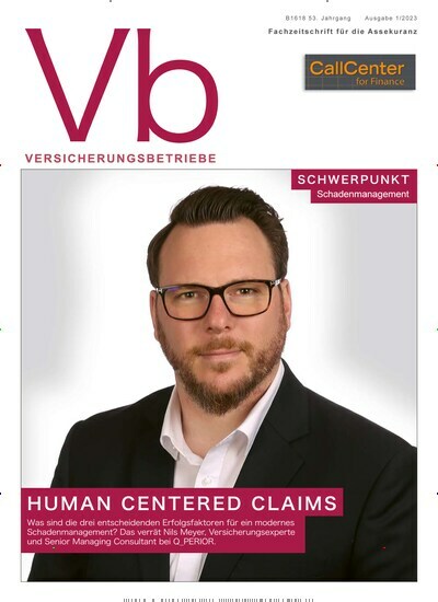 Titelbild der Ausgabe 1/2023 von vb versicherungsbetriebe. Diese Zeitschrift und viele weitere Businessmagazine als Abo oder epaper bei United Kiosk online kaufen.