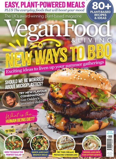 Titelbild der Ausgabe 7/2025 von Vegan Food & Living. Diese Zeitschrift und viele weitere Kochzeitschriften und Backzeitschriften als Abo oder epaper bei United Kiosk online kaufen.