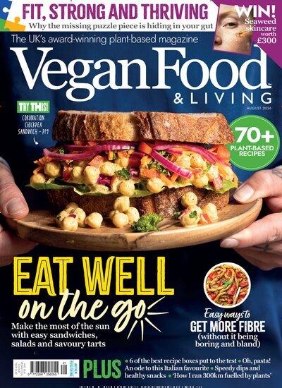 Titelbild der Ausgabe 8/2026 von Vegan Food & Living. Diese Zeitschrift und viele weitere Kochzeitschriften und Backzeitschriften als Abo oder epaper bei United Kiosk online kaufen.