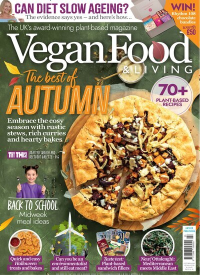 Titelbild der Ausgabe 10/2026 von Vegan Food & Living. Diese Zeitschrift und viele weitere Kochzeitschriften und Backzeitschriften als Abo oder epaper bei United Kiosk online kaufen.